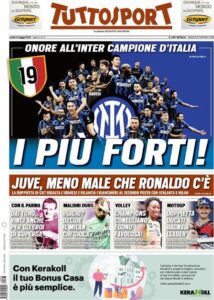 Le prime pagine dei quotidiani sportivi in edicola questa mattina 35 IMG 20210503 WA0003