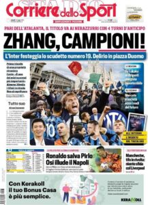 Le prime pagine dei quotidiani sportivi in edicola questa mattina 34 IMG 20210503 WA0005