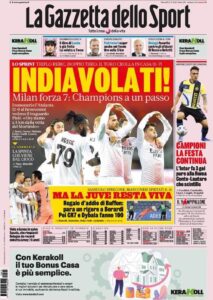 Le prime pagine dei quotidiani sportivi in edicola questa mattina 33 IMG 20210513 WA0001