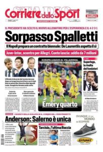 Le prime pagine dei quotidiani sportivi in edicola questa mattina 34 IMG 20210527 WA0004