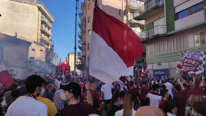 Un morto durante i festeggiamenti della Salernitana