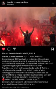 La Curva Sud carica in vista della Juve: domenica ritrovo a Milanello 29 WhatsApp Image 2021 05 07 at 11.39.06