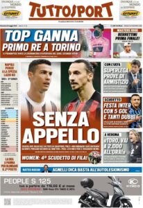 Le prime pagine dei quotidiani sportivi in edicola questa mattina 34 WhatsApp Image 2021 05 09 at 07.37.22