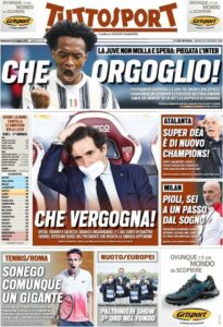Le prime pagine dei quotidiani sportivi in edicola questa mattina 33 WhatsApp Image 2021 05 16 at 07.40.54
