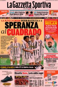Le prime pagine dei quotidiani sportivi in edicola questa mattina 35 WhatsApp Image 2021 05 16 at 07.40.55 1