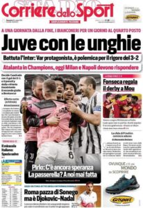 Le prime pagine dei quotidiani sportivi in edicola questa mattina 34 WhatsApp Image 2021 05 16 at 07.40.55