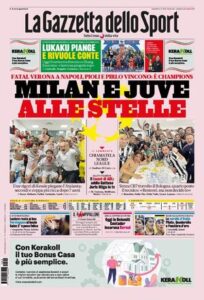Le prime pagine dei quotidiani sportivi in edicola questa mattina 33 la gazzetta dello sport 2021 05 24 60aadc90cef2e