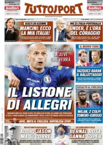 Le prime pagine dei quotidiani sportivi in edicola questa mattina 35 tuttosport 2021 05 31 60b418fede9d1