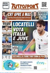 Le prime pagine dei quotidiani sportivi in edicola questa mattina 35 IMG 20210615 WA0015