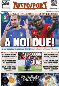 Le prime pagine dei quotidiani sportivi in edicola questa mattina 35 IMG 20210628 WA0001