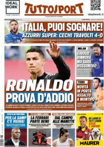 Le prime pagine dei quotidiani sportivi in edicola questa mattina 33 WhatsApp Image 2021 06 05 at 07.43.40