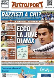 Le prime pagine dei quotidiani sportivi in edicola questa mattina 35 WhatsApp Image 2021 06 23 at 07.24.41
