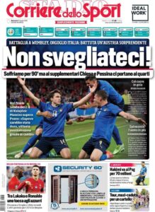 Le prime pagine dei quotidiani sportivi in edicola questa mattina 34 WhatsApp Image 2021 06 27 at 07.36.23 1