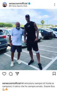Cosmi e il selfie con Ibra: «Grandi emozioni, questo è il calcio che amo» 29 WhatsApp Image 2021 06 29 at 13.44.23