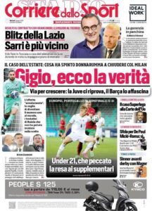 Le prime pagine dei quotidiani sportivi in edicola questa mattina 34 corriere dello sport 2021 06 01 60b5b3e26ff63