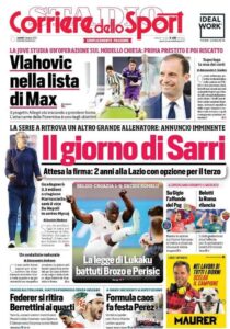 Le prime pagine dei quotidiani sportivi in edicola questa mattina 34 corriere dello sport 2021 06 07 60bd9dcfa8243