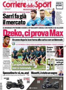 Le prime pagine dei quotidiani sportivi in edicola questa mattina 34 corriere dello sport 2021 06 08 60bea502c6da7