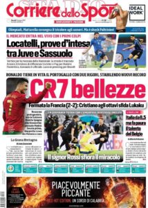 Le prime pagine dei quotidiani sportivi in edicola questa mattina 34 corriere dello sport 2021 06 24 60d3b89e64c09
