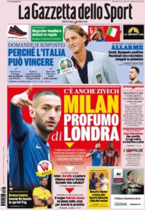 Le prime pagine dei quotidiani sportivi in edicola questa mattina 33 la gazzetta dello sport 2021 06 08 60bea50492faa