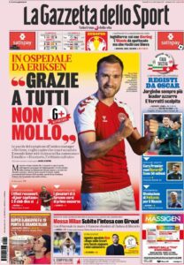 Le prime pagine dei quotidiani sportivi in edicola questa mattina 33 la gazzetta dello sport 2021 06 14 60c68c8c66ac5