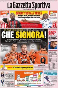 Le prime pagine dei quotidiani sportivi in edicola questa mattina 33 la gazzetta dello sport 2020 12 20 5fde93ede9d59