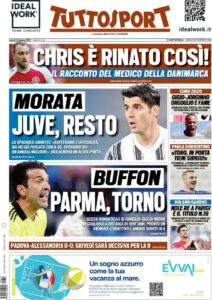 Le prime pagine dei quotidiani sportivi in edicola questa mattina 35 tuttosport 2021 06 14 60c680b8f18bc