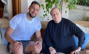 Donnarumma da Berlusconi: «È sempre un privilegio incontrarlo»