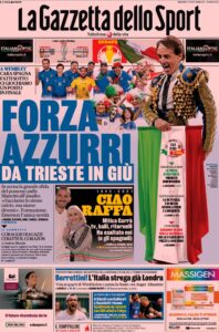 Le prime pagine dei quotidiani sportivi in edicola questa mattina 33 IMG 20210706 WA0004