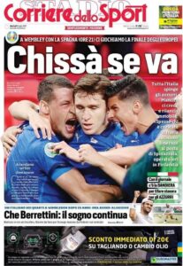 Le prime pagine dei quotidiani sportivi in edicola questa mattina 34 IMG 20210706 WA0005