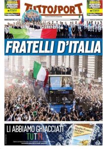 Le prime pagine dei quotidiani sportivi in edicola questa mattina 35 IMG 20210713 WA0000