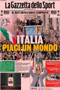 Le prime pagine dei quotidiani sportivi in edicola questa mattina 33 IMG 20210713 WA0001