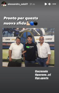 Milan, il giovane Sala va in Serie C: è un giocatore del Renate 29 Schermata 2021 07 16 alle 14.20.47