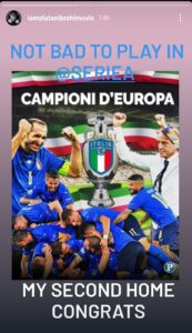 Ibra si gusta l'Italia: «Non male giocare in Serie A» FOTO 29 WhatsApp Image 2021 07 12 at 14.35.43