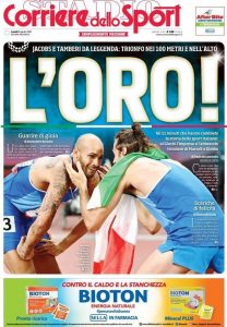 Le prime pagine dei quotidiani sportivi in edicola questa mattina 34 IMG 20210802 WA0002