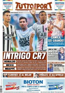 Le prime pagine dei Quotidiani Sportivi in edicola questa mattina 35 IMG 20210817 WA0004