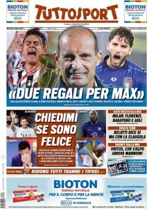 Le prime pagine dei quotidiani sportivi in edicola questa mattina 35 WhatsApp Image 2021 08 11 at 07.25.33