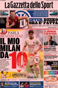 Le prime pagine dei quotidiani sportivi in edicola questa mattina 33 WhatsApp Image 2021 08 11 at 07.25.34 1