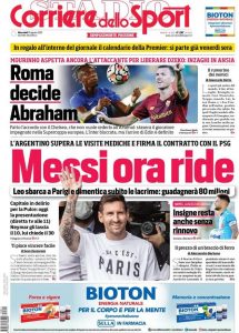 Le prime pagine dei quotidiani sportivi in edicola questa mattina 34 WhatsApp Image 2021 08 11 at 07.25.34