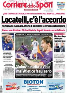 Le prime pagine dei quotidiani sportivi in edicola questa mattina 34 WhatsApp Image 2021 08 14 at 07.36.26