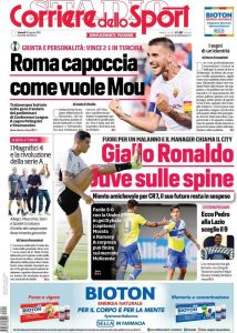 Le prime pagine dei Quotidiani Sportivi in edicola questa mattina 34 corriere dello sport 2021 08 20 611ed7c996ec3