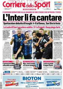 Rassegna stampa Milan: prime pagine quotidiani sportivi – 22 agosto 2021 34 corriere dello sport 2021 08 22 6121857e71a00