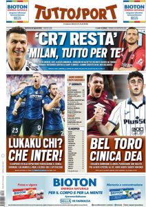 Rassegna stampa Milan: prime pagine quotidiani sportivi – 22 agosto 2021 33 tuttosport 2021 08 22 61217e8709318