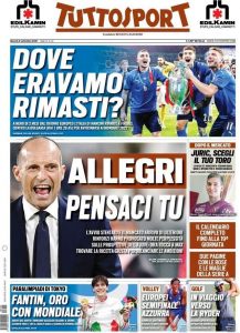 Le prime pagine dei Quotidiani Sportivi in edicola questa mattina 35 IMG 20210902 WA0000