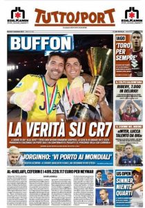 Le prime pagine dei Quotidiani Sportivi in edicola questa mattina 35 IMG 20210907 WA0001