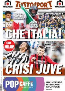 Le prime pagine dei Quotidiani Sportivi in edicola questa mattina 35 IMG 20210920 WA0005