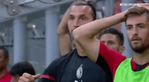 Milan Lazio: reazione di Ibrahimovic al rigore sbagliato di Kessié – VIDEO