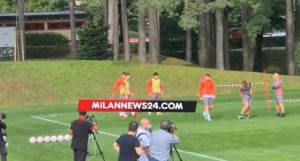 MN24 – Milan, Kjaer e Florenzi in gruppo a Milanello – VIDEO