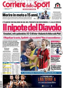 Le prime pagine dei Quotidiani Sportivi in edicola questa mattina 34 corriere dello sport 2021 09 26 614f9e5f40348