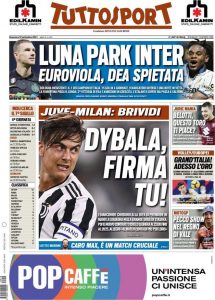 Le prime pagine dei Quotidiani Sportivi in edicola questa mattina 35 tuttosport 2021 09 19 61466b923be7b