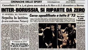 Monchengladbach Inter: la partita della lattina – 20 ottobre 1971 – VIDEO